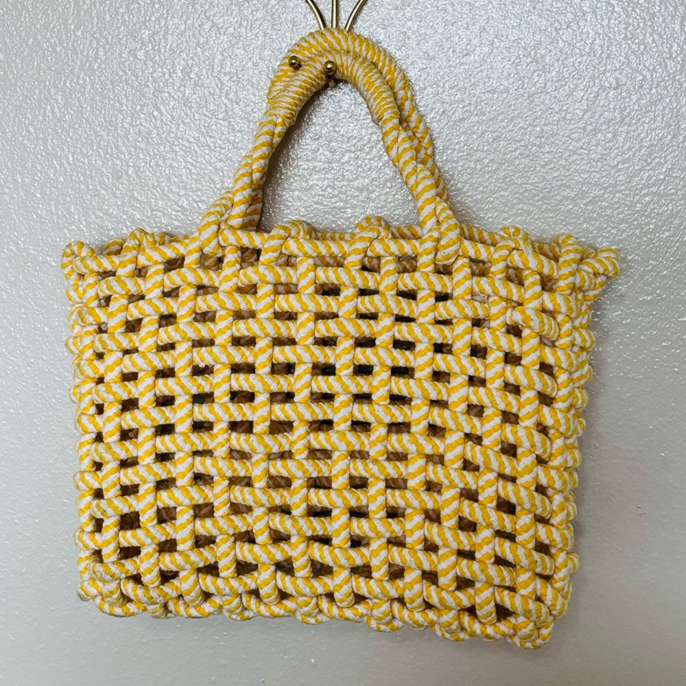 Yellow Nautical, Knot Handbag